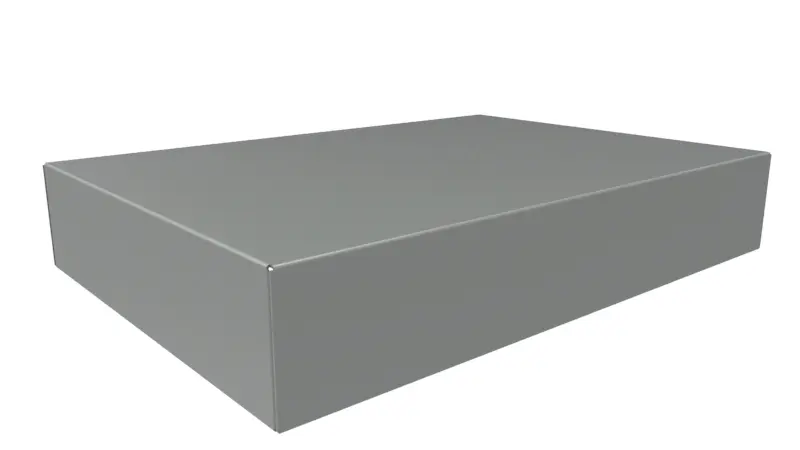 Produktfoto 1 von Hammond Typ Gehäuse-Chassis B. 12 in H. 12 in L. 431.8 mm Serie 1441 Stahl Grau
