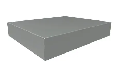Produktfoto 1 von Hammond Typ Gehäuse-Chassis B. 14Zoll 14 mm H. 14 Zoll L. 431.8 mm Serie 1441 Stahl Grau