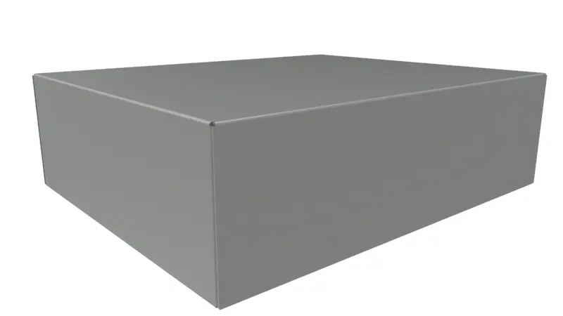 Produktfoto 1 von Hammond Typ Gehäuse-Chassis B. 14 in H. 14 in L. 431.8 mm Serie 1441 Stahl Grau