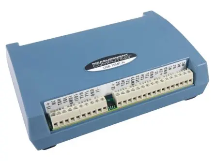 Produktfoto 1 von Digilent MCC USB-TEMP 16 sps Datenerfassung 8-Kanal, USB-Anschluss, USB, 24 bit