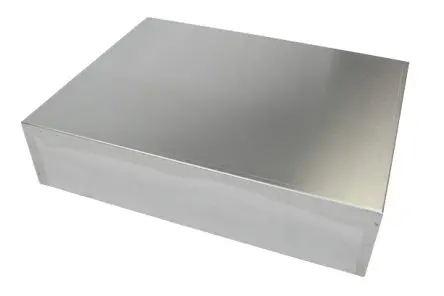 Produktfoto 1 von Hammond 1444; Universalgehäuse; Aluminium; Natursilber Breite 330.2 mm Höhe 431.8 mm Länge 101.6 mm