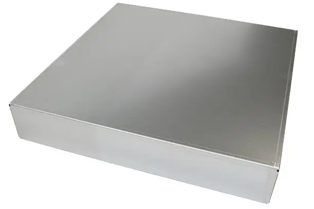 Produktfoto 1 von Hammond 1444; Universalgehäuse; Aluminium; Natursilber Breite 431.8 mm Höhe 431.8 mm Länge 76.2 mm