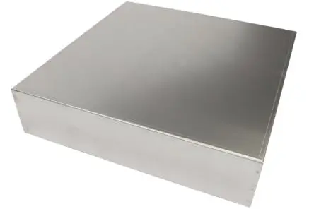 Produktfoto 1 von Hammond 1444; Universalgehäuse; Aluminium; Natursilber Breite 431.8 mm Höhe 431.8 mm Länge 101.6 mm
