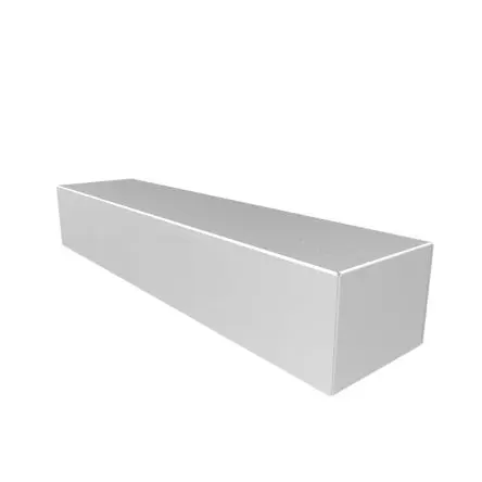 Produktfoto 1 von Hammond 1444; Universalgehäuse; Aluminium; Natursilber Breite 101.6 mm Höhe 431.8 mm Länge 76.2 mm