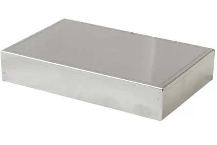 Produktfoto 1 von Hammond 1444; Universalgehäuse; Aluminium; Natursilber Breite 177.8 mm Höhe 279.4 mm Länge 50.8 mm