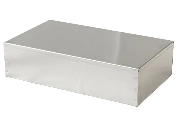 Produktfoto 1 von Hammond 1444; Universalgehäuse; Aluminium; Natursilber Breite 177.8 mm Höhe 304.8 mm Länge 76.2 mm