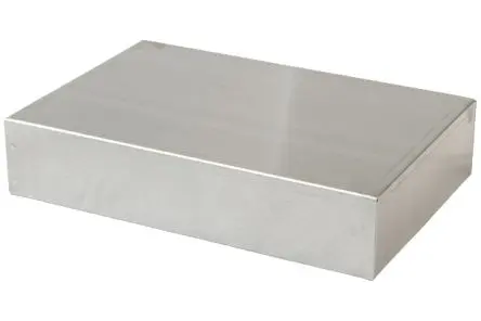 Produktfoto 1 von Hammond 1444; Universalgehäuse; Aluminium; Natursilber Breite 203.2 mm Höhe 304.8 mm Länge 63.5 mm
