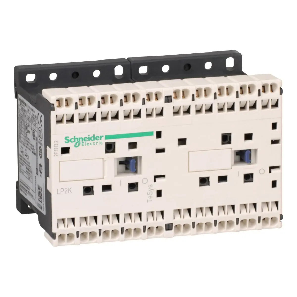Produktfoto 1 von Schneider Electric LP2K Wendeschütz 24 V-Spule, 3-polig, 690V / 6 A 24 V 1 Schließer/1 Öffner Umkehrend 1-Hilfskontakte