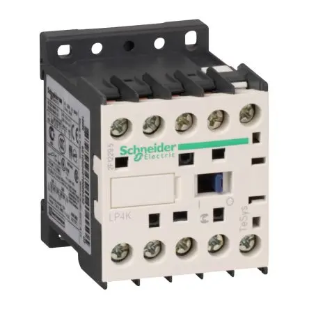 Produktfoto 1 von Schneider Electric TeSyS K Schütz 24V-Spule, 4-polig, 690V / 12 A 24V 1 Schließer/1 Öffner Widerstandsbelastung