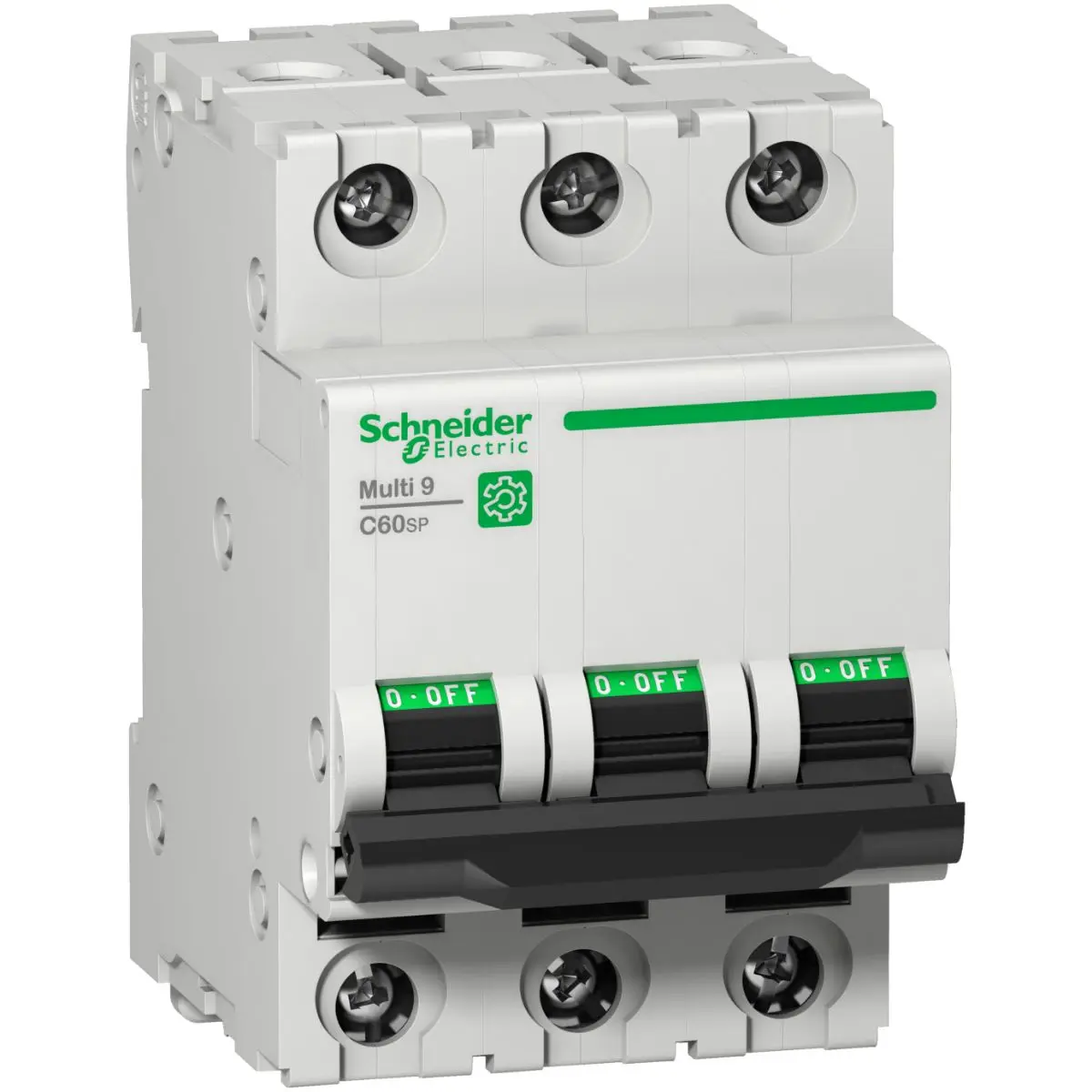 Produktfoto 1 von Schneider Electric M9F Miniaturüberlastschalter Typ C, Pol 3-polig 45 A 277 V ac, Abschaltvermögen 5 kA Multi9