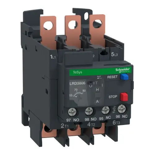 Produktfoto 1 von Schneider Electric Thermisches Überlastrelais, / 62 to 80 A 1 Schließer/1 Öffner, 70 mm x 55 mm