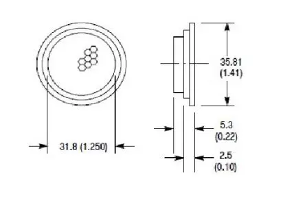 Produktfoto 1 von Allen Bradley RightSight Reflektor Rund aus Acryl