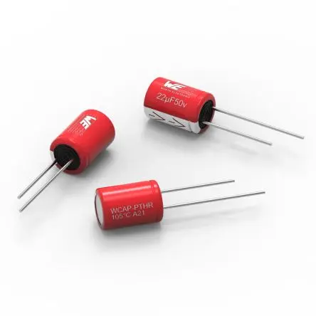 Produktfoto 1 von Würth Elektronik WCAP-PTHT, Oberfläche Polymerkondensator 22 μF ±20 % / 50V dc, Ø 10 mm, -55 °C → 125 °C