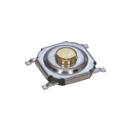 Produktfoto 1 von C & K IP40 Taster SPST Hartes Betätigungselement, SMD Gull-Wing 50mA Tastend, AUS 4.8 mm Silber Oberfläche