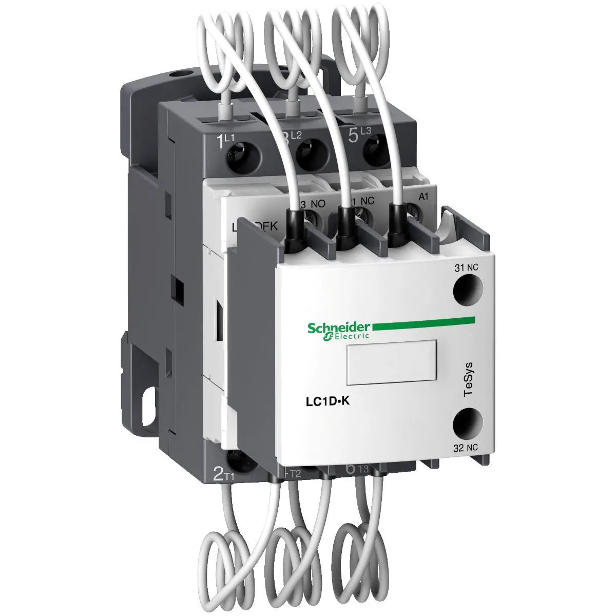 Produktfoto 1 von Schneider Electric LC1D Schütz 240 V-Spule, 3-polig, 690V 1 Schließer/1 Öffner Wechslerkontakt