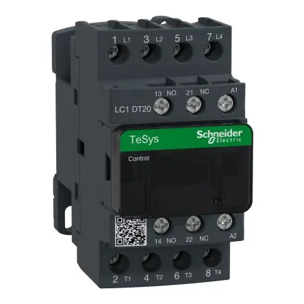 Produktfoto 1 von Schneider Electric TeSyS D Schütz 120V ac-Spule, 4-polig, 690V / 20 A 120V 1 Schließer/1 Öffner Widerstandsbelastung