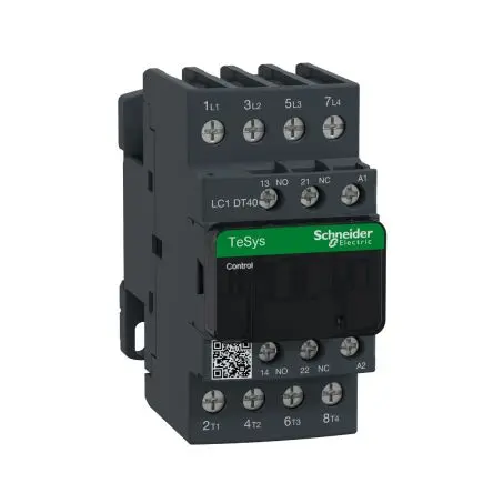 Produktfoto 1 von Schneider Electric TeSyS D Schütz 400V ac-Spule, 4-polig, 690V / 40 A 400V 1 Schließer/1 Öffner Induktive Last