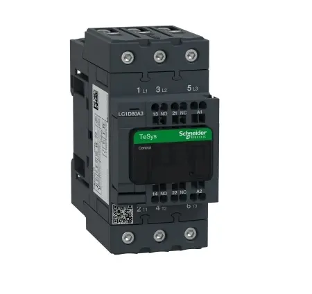 Produktfoto 1 von Schneider Electric TeSys D LC1D Leistungsschütz 110 V-Spule, 3 -polig / 80 A 1 Schließer, 1 Öffner Wechslerkontakt