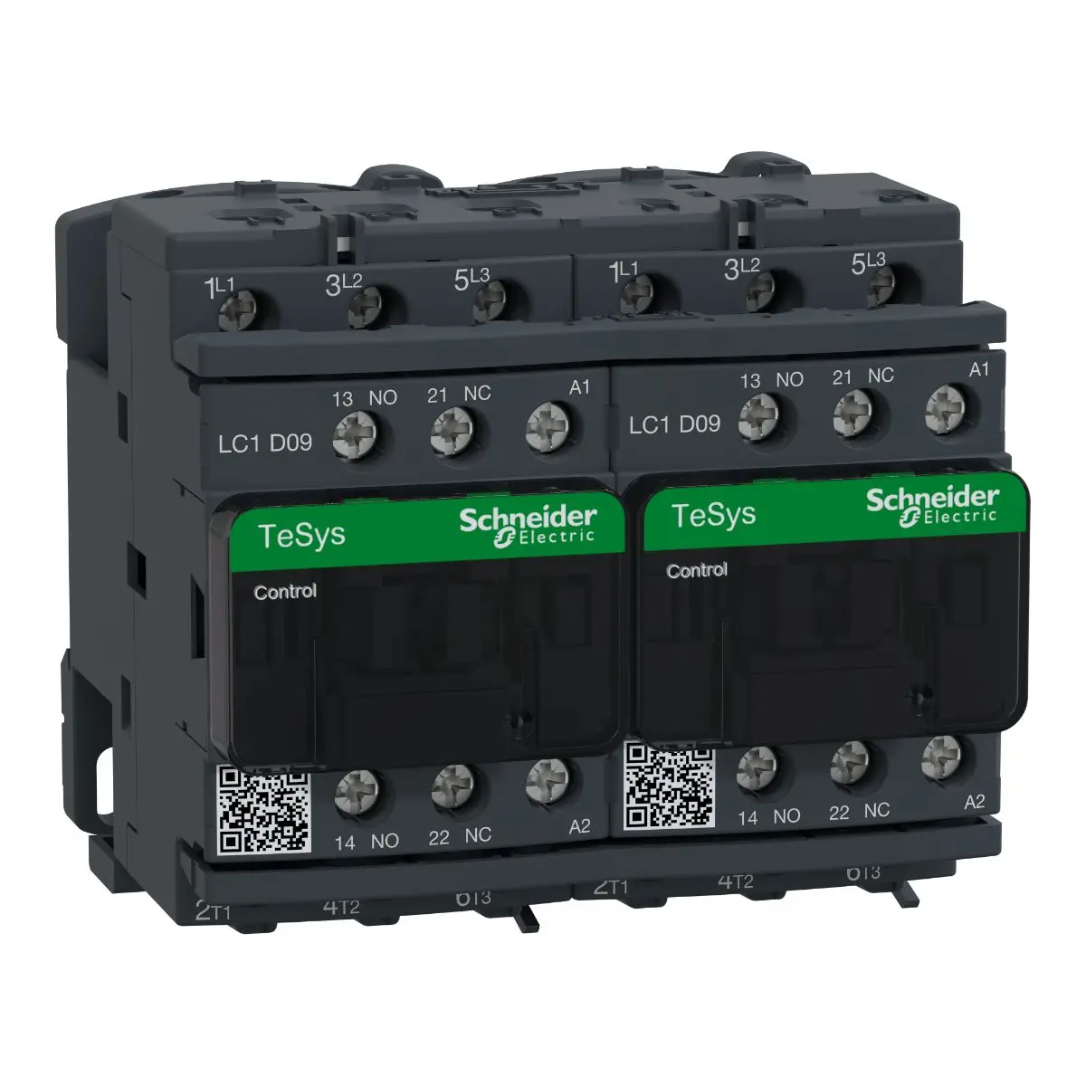 Produktfoto 1 von Schneider Electric LC2D Wendeschütz 220 V ac-Spule, 3-polig, 690V / 9 A 2.2 kW 1 Schließer/1 Öffner Umkehrend