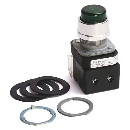 Produktfoto 1 von Allen Bradley 800T Druckschalter Beleuchtet, 1 Schließer/1 Öffner / 10A 600 V dc 600 V ac