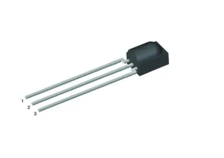 Produktfoto 1 von Vishay Infrarot-Empfänger 6V -0.3 V 3-Pin 38 kHz Minicast, max. Bereich 20 m ±45° Oberfläche 5 mA 6.95 mm 5 mm 4.8mm