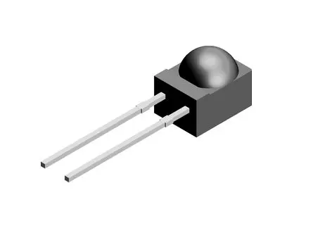 Produktfoto 1 von Vishay PIN-Fotodiode 950nm, THT Drahtanschluss-Gehäuse 2-Pin