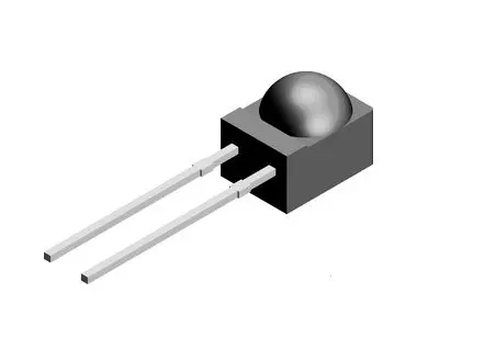 Produktfoto 1 von Vishay PIN-Fotodiode 950nm, THT Drahtanschluss-Gehäuse 2-Pin