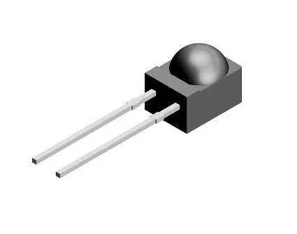 Produktfoto 1 von Vishay PIN-Fotodiode 940nm, THT Drahtanschluss-Gehäuse 2-Pin