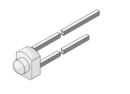 Produktfoto 1 von Vishay BPW17N ±12 ° Fototransistor Sichtbar, Nahinfrarotstrahlung 4.8 μs / 1.0 mA T-3/4