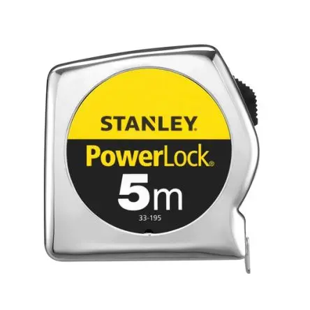 Produktfoto 1 von Stanley PowerLock Maßband, L. 5 m Metrisch 25 mm
