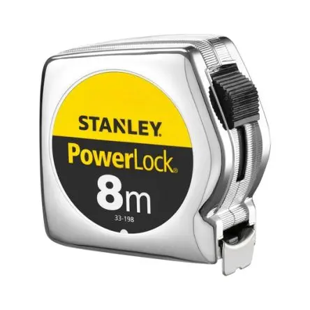 Produktfoto 1 von Stanley PowerLock Maßband, L. 8 m Zoll, Metrisch 25 mm