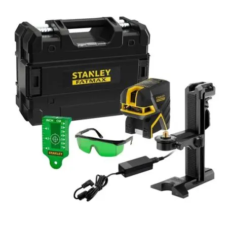 Produktfoto 1 von Stanley FMHT77597-1 3 253 561 775 970 Lasernivelliergerät 530 nm ±3 mm/m Außen Laserfarbe Grün 2, Klasse 2