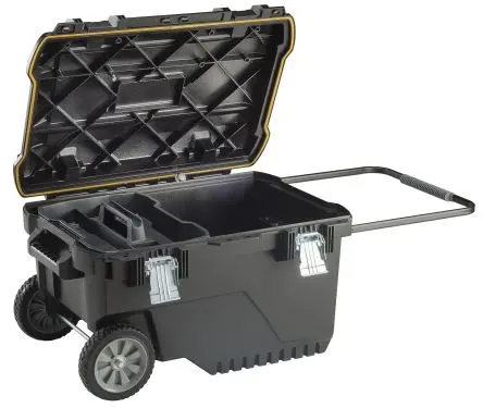Produktfoto 1 von Stanley FatMax Polypropylen Werkzeugbox, L. 744 mm B. 428mm H. 515 mm, 10.3 kg mit Rädern
