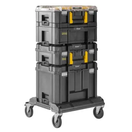 Produktfoto 1 von Stanley FatMax Polypropylen Werkzeughalter Schwarz, L. 486 B. 965 H. 436 mm, 18.5 kg mit Rädern
