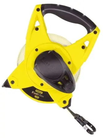 Produktfoto 1 von Stanley FatMax STANLEY OPEN FRAME FIBREGLASS LONG TAPE Maßband, L. 30 m Zoll, Metrisch 19 mm Offen