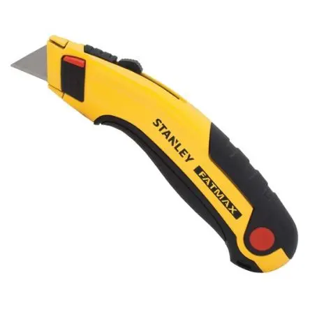 Produktfoto 1 von Stanley FatMax Sicherheitsmesser, Einziehbare Klinge, Taschenmesser, Schließer (NO) Einziehbar
