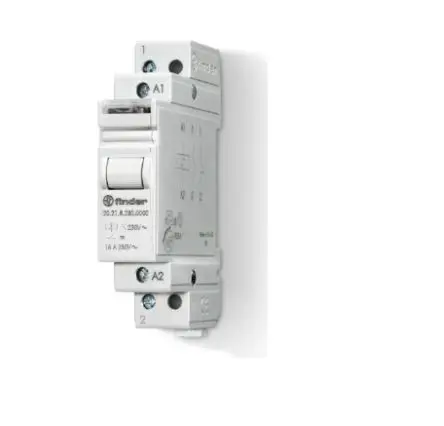 Produktfoto 1 von Finder 20 Relais 24V ac Spule 1 Schließer DIN-Hutschiene 16A 27 Ω 6.5 VA