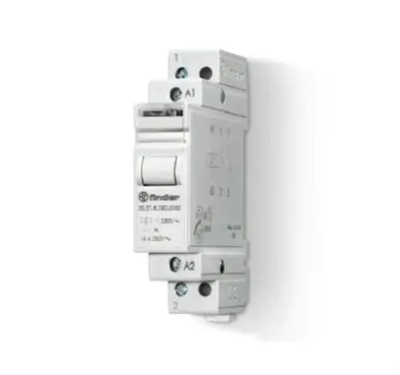 Produktfoto 1 von Finder 20 Relais 24V ac Spule 1 Schließer DIN-Hutschiene 16A 27 Ω 6.5 VA