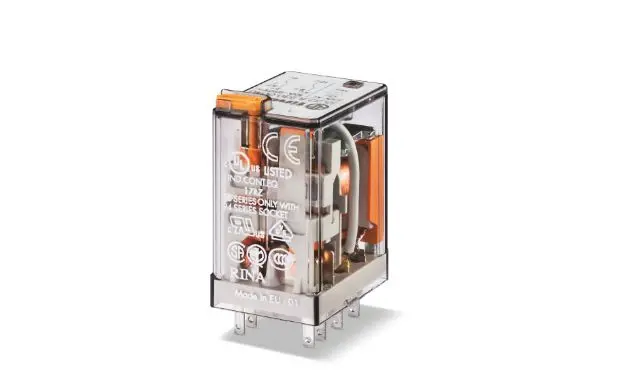 Finder 55 24V dc Spule 2-poliger Wechsler Steckrelais 10A 1.5W Monostabiles Relais