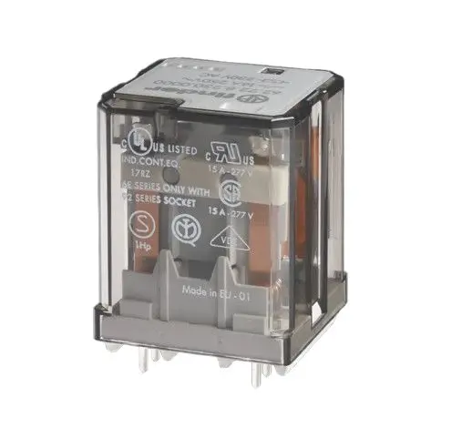 Produktfoto 1 von Finder 62 230V ac Spule 2-poliger Wechsler Printrelais 16A 2.2W Monostabiles Relais