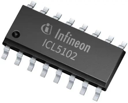 Produktfoto 1 von Infineon ICL5102 700 mA LED-Treiber IC 18 V, 300 mW, DSO-16 16-Pin