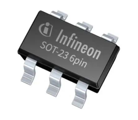 Produktfoto 1 von Infineon MOSFET MOSFET 2.6 A 1 6-Pin SOT-23 25 V 5 ns