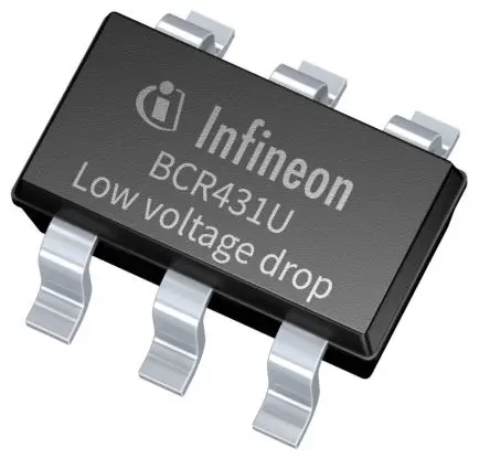 Produktfoto 1 von Infineon BCR431U 60 μA LED-Treiber IC 6/42 V, 42 V, 0 V, 600 mW, PG-SOT23-6 6-Pin