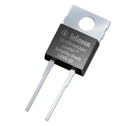Produktfoto 1 von Infineon Schaltdiode Schnelle Schaltgeschwindigkeit 12 A 1200 V Oberfläche TO-220 3-Pin