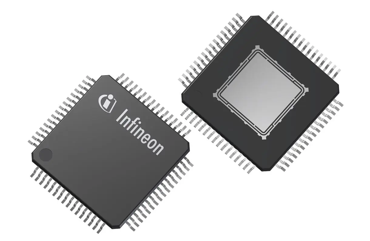 Produktfoto 1 von Infineon Mikrocontroller XMC4000 ARM Cortex M4 32 bit Flash Oberfläche 512kB PG-LQFP 100-Pin 120 MHz 80 kB RAM