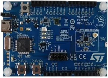 Produktfoto 1 von STMicroelectronics BlueNRG-LP System-On-Chip Evaluierungsplatine, Evaluierungsplattform basierend auf BlueNRG-LP