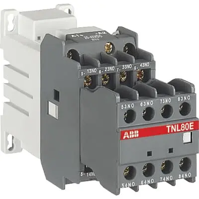 Produktfoto 1 von ABB TNL44E 17-32V DC Hilfsschütz 17 to 32 V dc-Spule, 8-polig, 690V / 4 A 17 to 32 V 4 Schließer, 4 Öffner