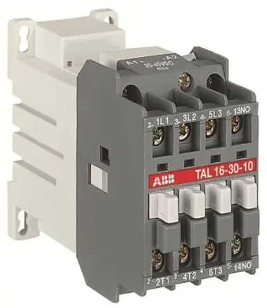 Produktfoto 1 von ABB TAL Schütz 17V, 32 V-Spule, 3-polig, 690V / 4 A 17V, 32 V 9 kW 3 Schließer Motorsteuerung 1-Hilfskontakte