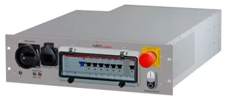 Produktfoto 1 von nVent SCHROFF Rack Safety Plus Schutzkontakt Steckdosenleiste, 6-fach IEC, 482.5mm Kabel FI Schutzschalter includiert
