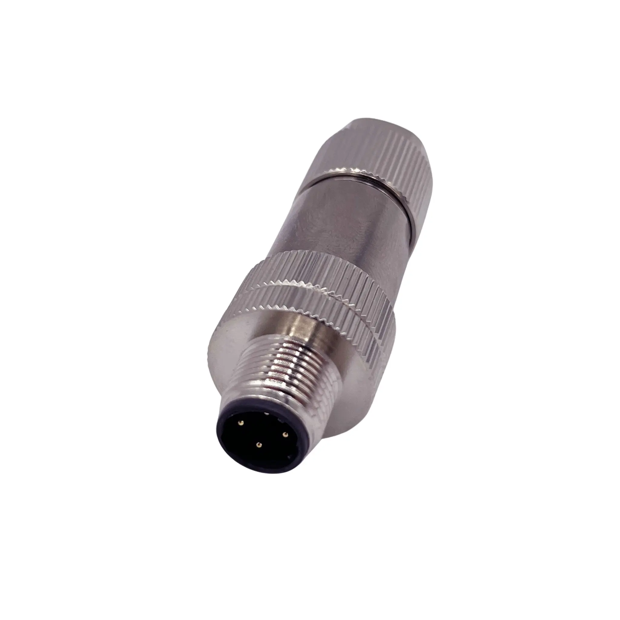 Norcomp M12 20 M12 Rundsteckverbinder Stecker 4-polig Stecker 4A Frei hängend IP66